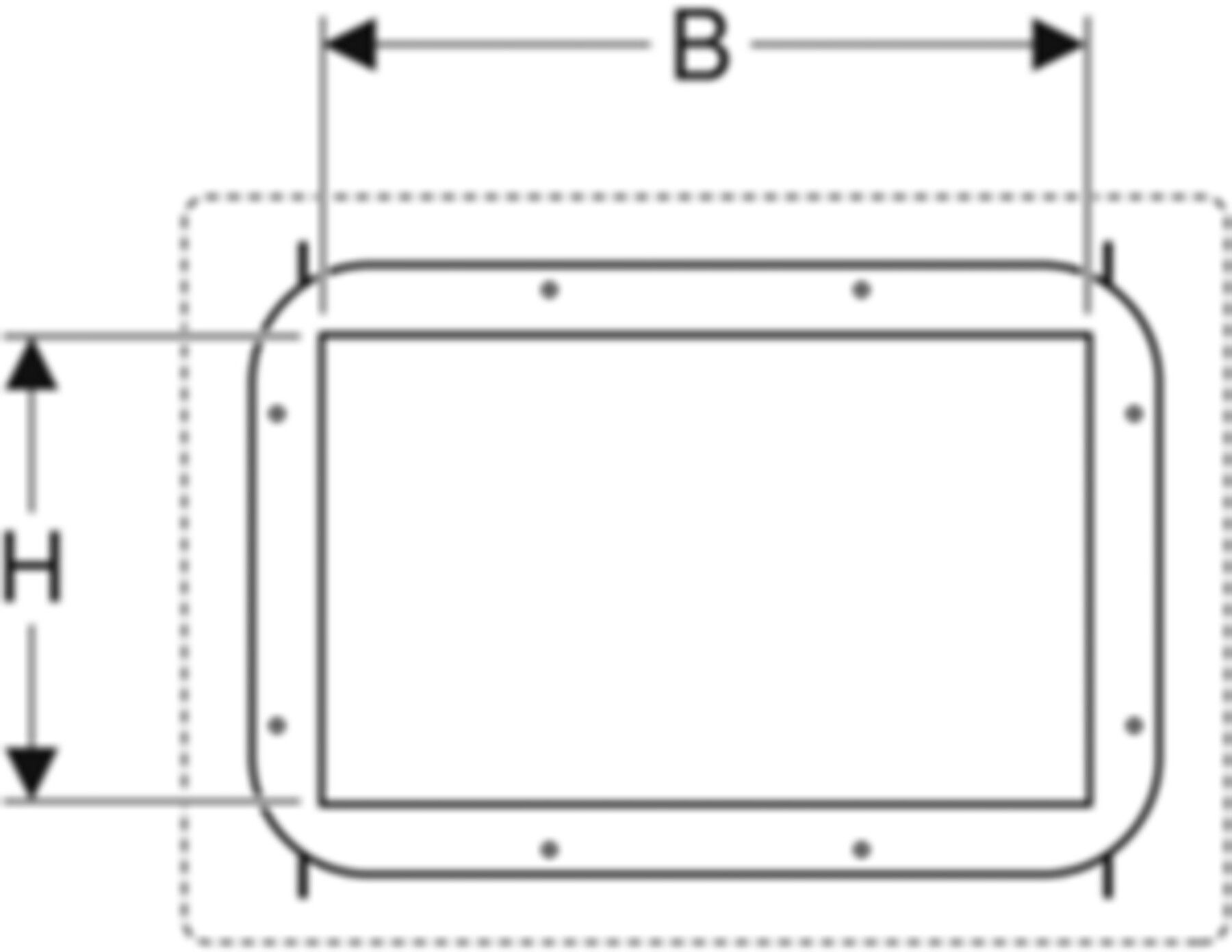Nischenablagebox 461.794.00.1 plattenfähig - Geberit-GIS