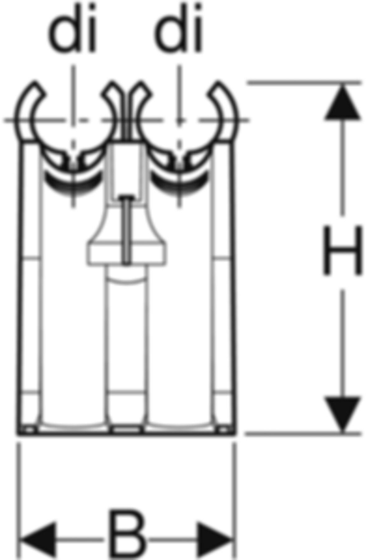 Rohrbogenstütze nach unten 14/16/20mm 651.431.00.1 - Geberit-Push Fit-Formstücke