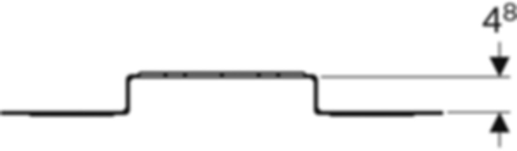 Montageplatte 2fach, abgesetzt 100/153mm 650.732.00.2 - Geberit-Push Fit-Formstücke