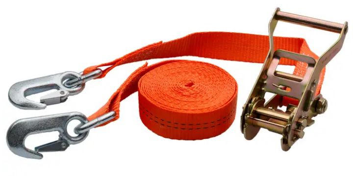 SPANSET Zurrgurte, 2tlg. mit Ratsche L=6m, B=35mm, 2000 daN, Karabinerhaken - Hebewerkzeuge