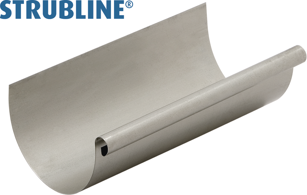 Dachrinnen 0.50 a 6 M 250 mm 100 "Strubline" - Uginox Spenglereihalbfabrikate
