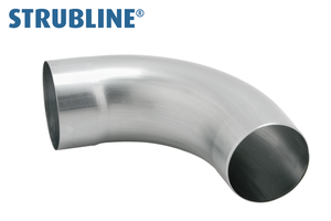 Ablaufrohrbogen 85° 75 mm 211 "geschweisst, lange Einstecktiefe" - Zink Spenglereihalbfabrikate