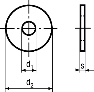 Scheiben o Fase Carrosserie St vzb BN732 7(7,4)x35/2,5 - Bossard Schrauben
