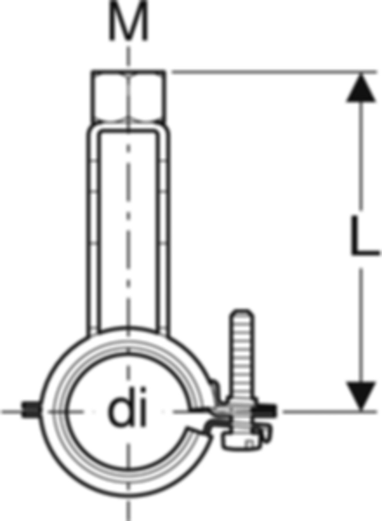 Befestigungs-Set Verteiler gekröpft 25-30mm/M10 653.491.00.1 - Geberit-Push Fit-Formstücke