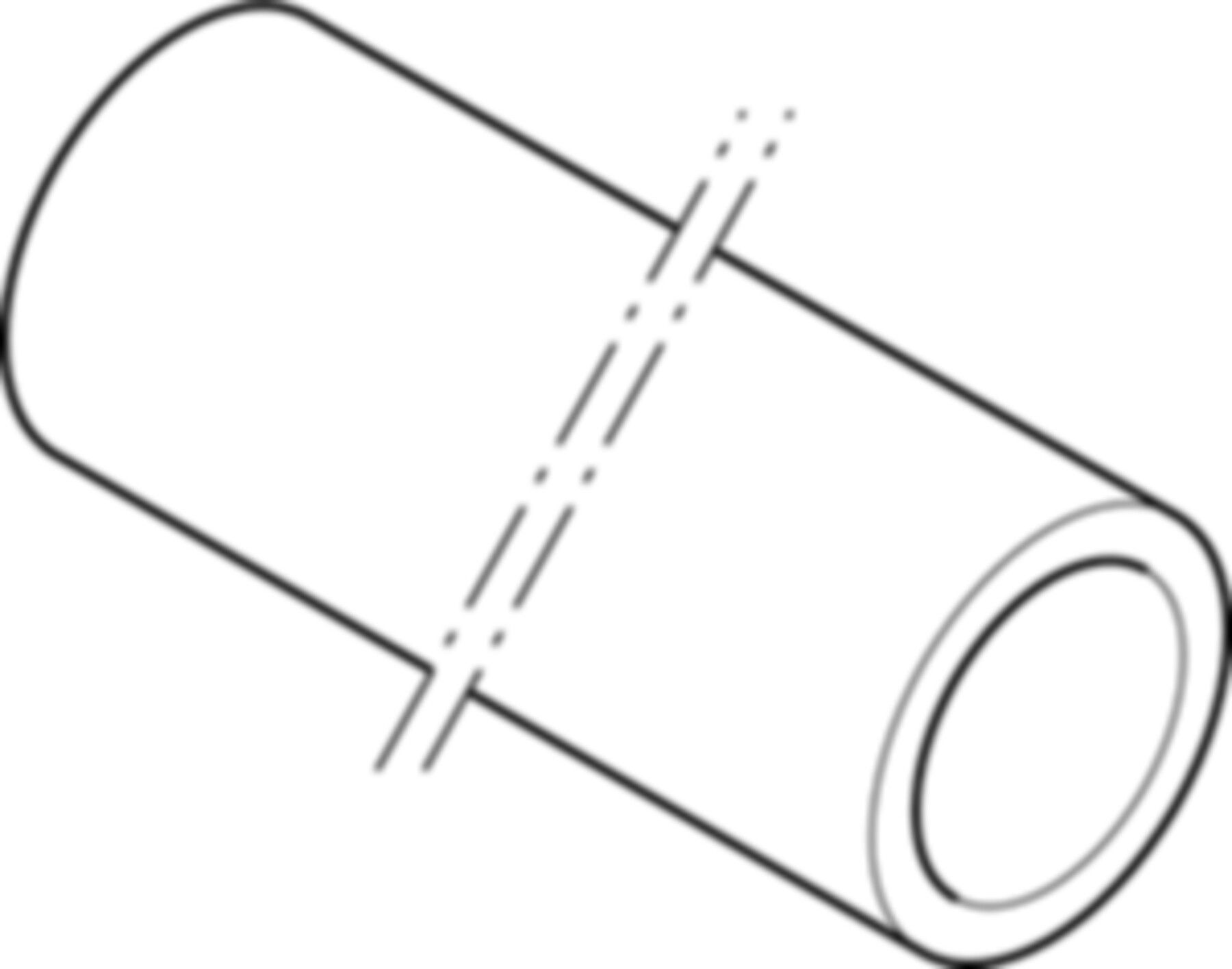 Rohr L=3m d 75mm 307.000.14.1 - Geberit-PE-Silent-Rohre