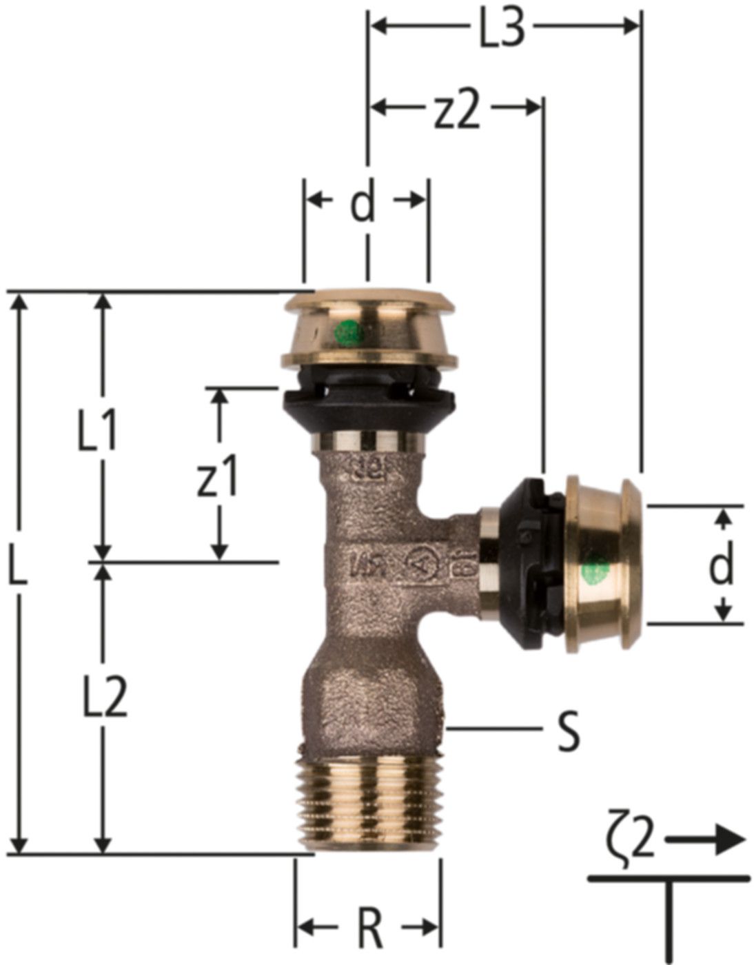 T-Stücke NUSSBAUM Optiflex-Flowpress