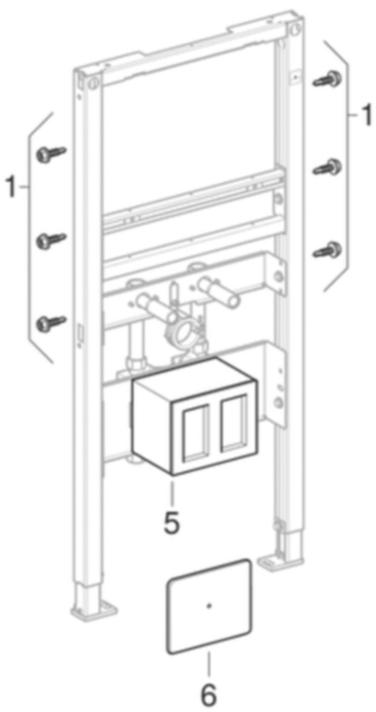 Elemente für Waschtisch GEBERIT Duofix