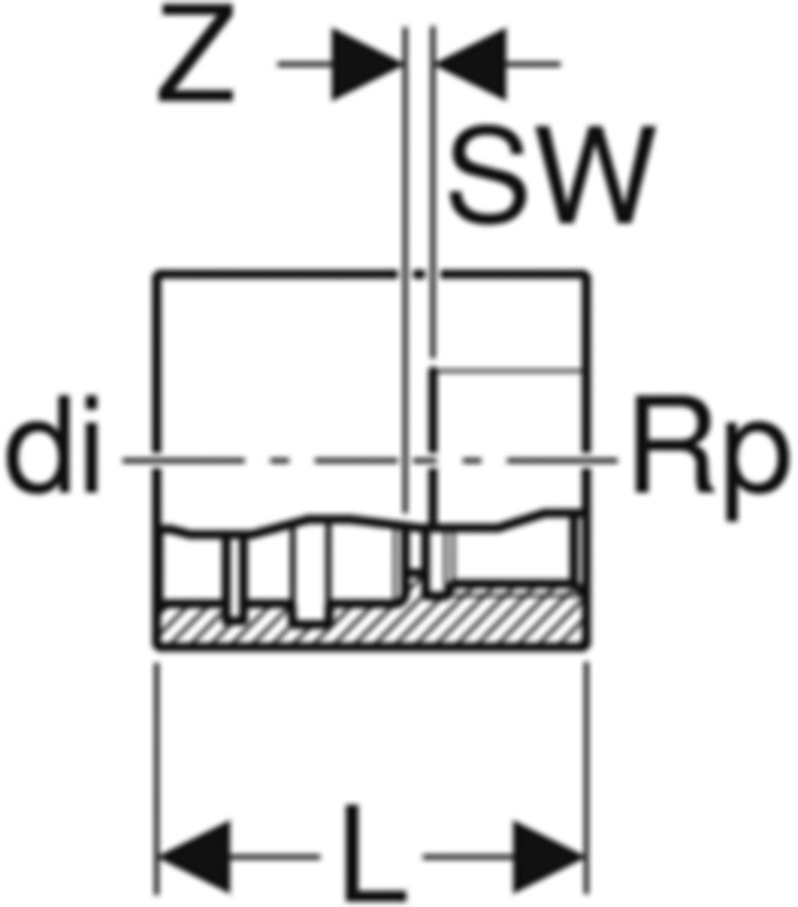 Verteiler-Kappe m/IG 3/4" 653.485.00.1 - Geberit-Push Fit-Formstücke