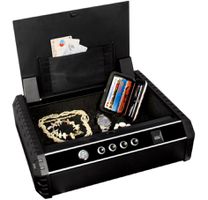 Portables Wertbehältnis schwarz m. Elektronik- und Fingerprintschloss, MINISAFE EF - Möbeltresore