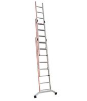 HB Schiebeleiter, 3 tlg Typ 160, 3x8 Sprossen, L=2.49/5.83m - Garten