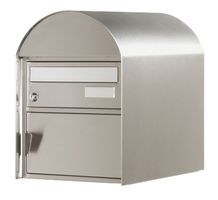 Airolo, BxHxT= 302x412x408mm Chromstahl geschliffen - Briefkasten Huber