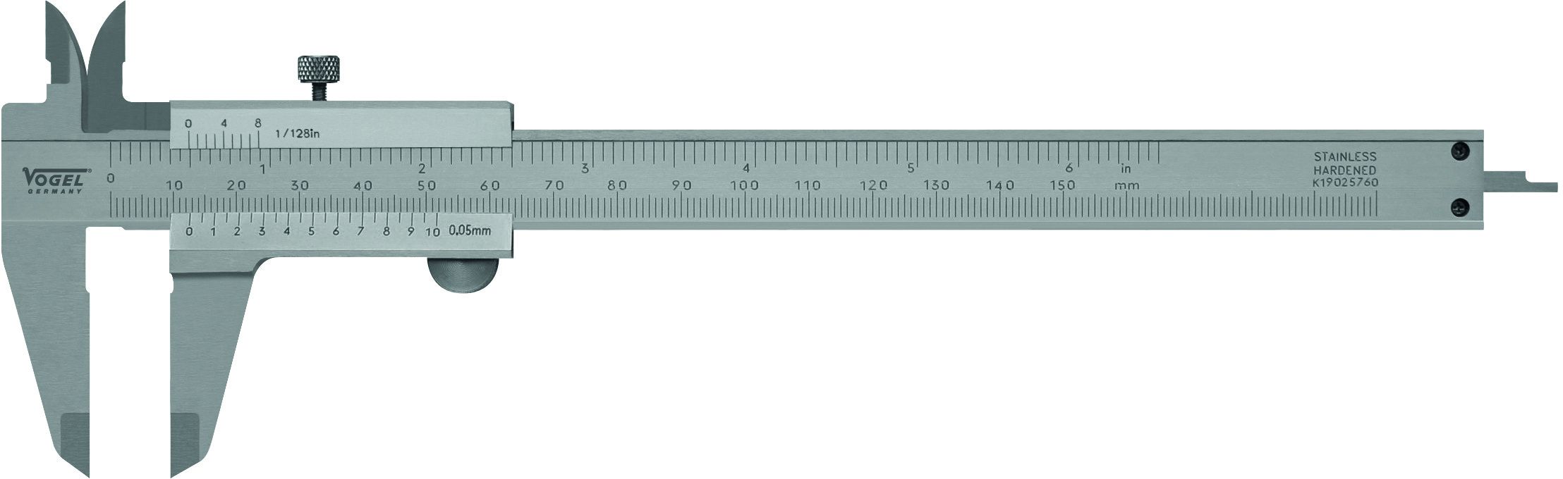 VOGEL Messschieber mit Feststellschraube L= 300mm/0.05mm, INOX - Längenmessen