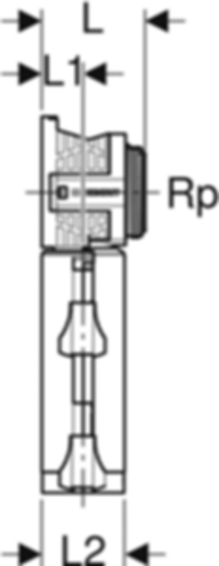 Dose 90° 3/4" 650.688.00.3 für MasterFix - Geberit FlowFit-Rohre/Formstücke