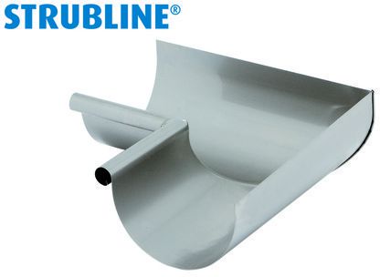 Rinnenwinkel innere 250 mm 141 gefalzt/gelötet "Strubline" - Verzinkte Spenglereihalbfabrikate