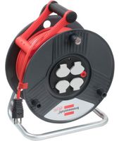 BRENNENSTUHL Kabelrolle 230V, Kunststoff 33m, TD 3x1.5mm², rot, 4xT13 - Stromverteilung