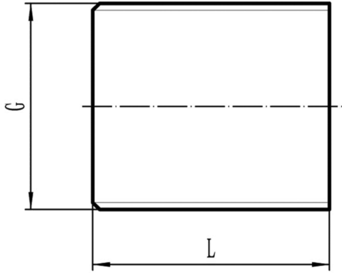 einf. Nippel 531 V 3/8" x 23 mm - Verz. Rohrnippel