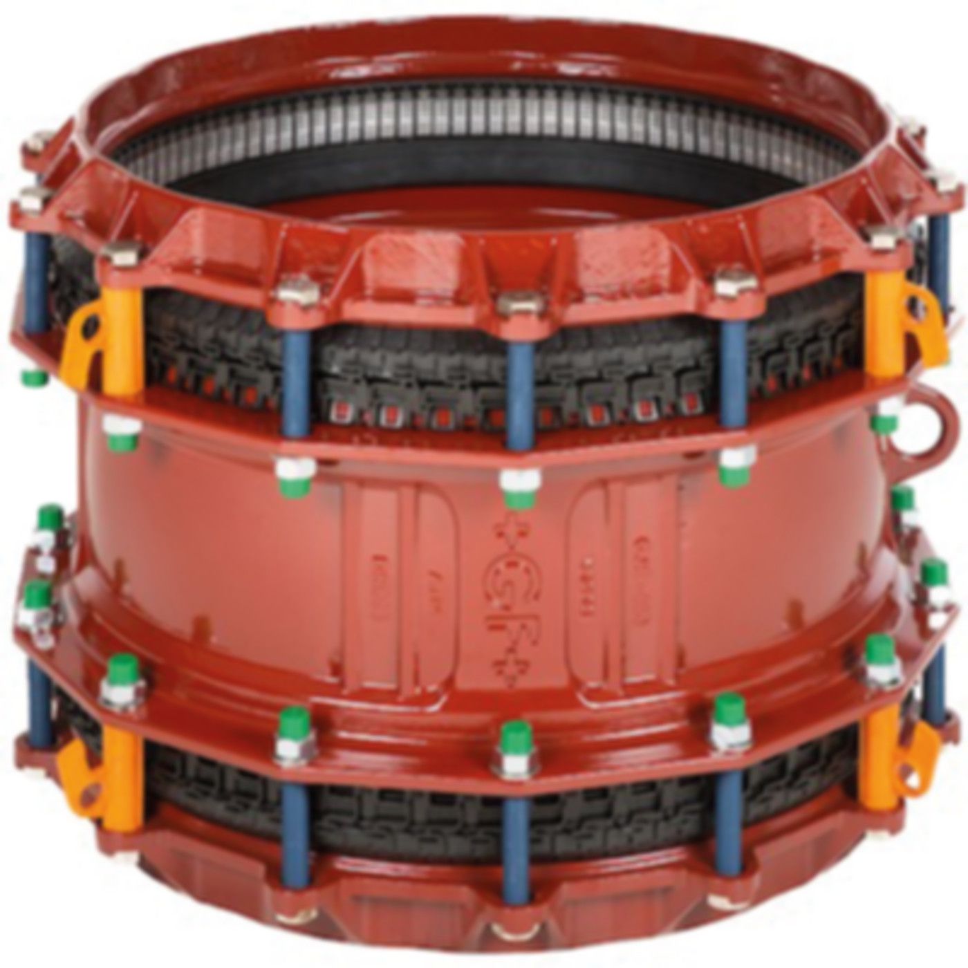 Kupplung lang, zugfest Typ 3007 DN 50 Spannbereich 46- 71mm 709 305 210 - GF Waga-Multi/Joint