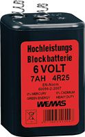 WEMAS - Baulampenbatterie 6 V, 7 Ah, 4R25 Zink-Kohle - Elektrozubehör