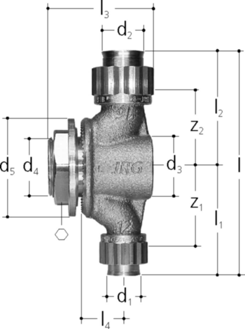 T-Stücke +GF+ JRG Sanipex