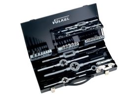 VÖLKEL Direkt-Gewindebohrersatz M3-M12, Sortiment in Metallkassette - Gewindeschneiden