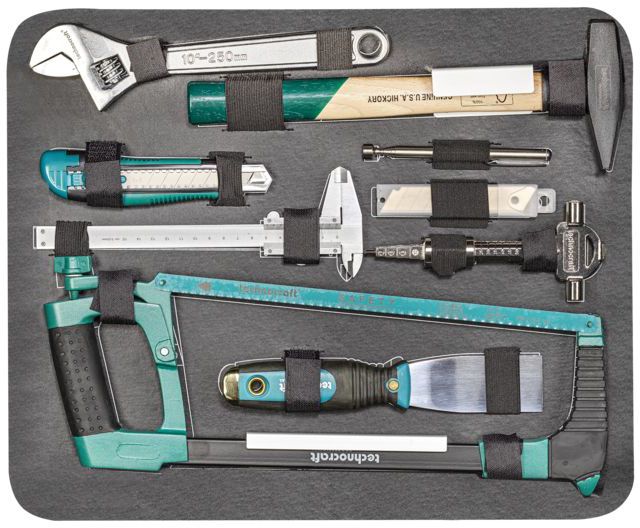 TECHNOCRAFT PP-Werkzeugkoffer "PRO TROLLEY" IP65 213 tlg. , fahrbar , Wasserdicht - Werkzeugkoffer,Sortimentskoffer,Behälter