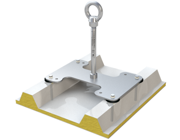 Anschlagpunkt mit Grundplatte Metalldach LX-SW-300 ABS Lock X-SW - ABS Absturzsicherung
