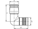 Winkelmodul 90° mit Rohrkontur iFit d 16/20 762 101 384 - GF I-Fit Formstücke + Werkzeuge