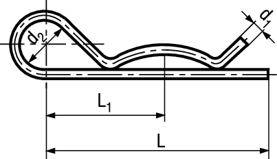 Vorsteckfedern einfach St vzb BN915 5 - Bossard Schrauben