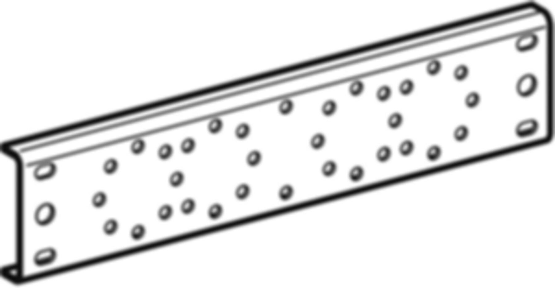 Montageplatte zweifach 601.737.00.1 gerade 73/153mm - Geberit-Push Fit-Formstücke