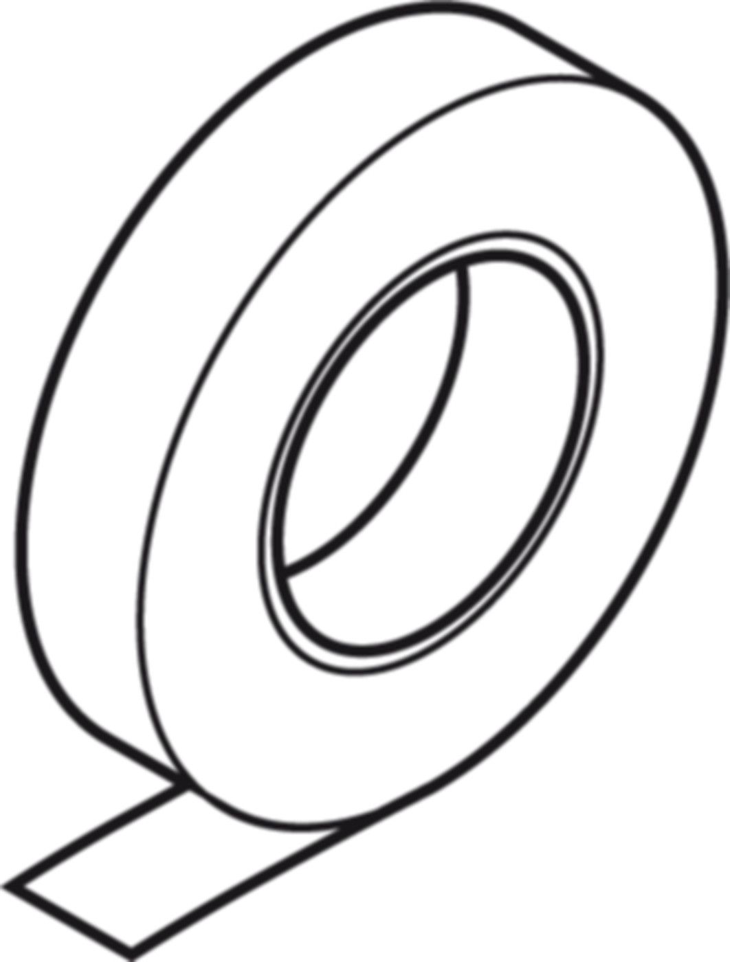 Gewebeklebeband Rolle à 20 m GT-66 285.565 - Raychem Komponenten und Zubehör