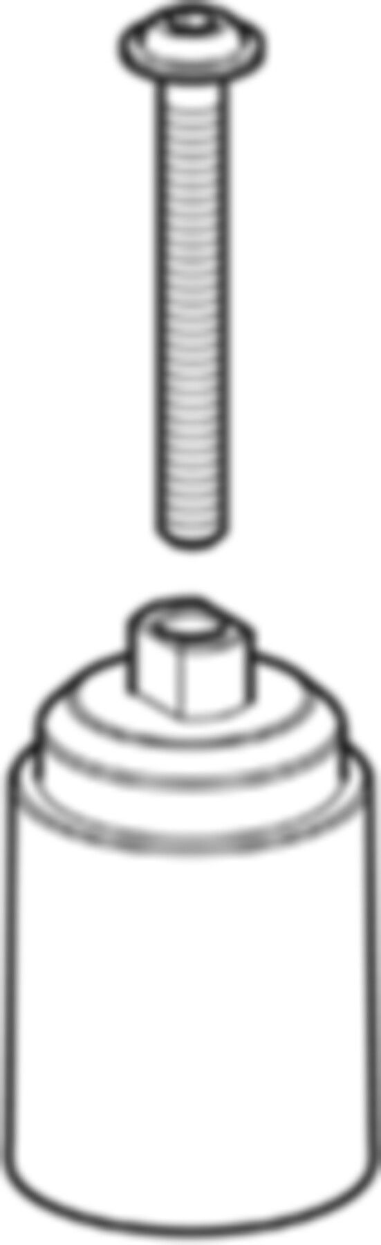 Verlängerung DN 8-20 241.314.00.1 zu Griff Kugelhahnen Edelstahl - Geberit Systemventile / Armaturen