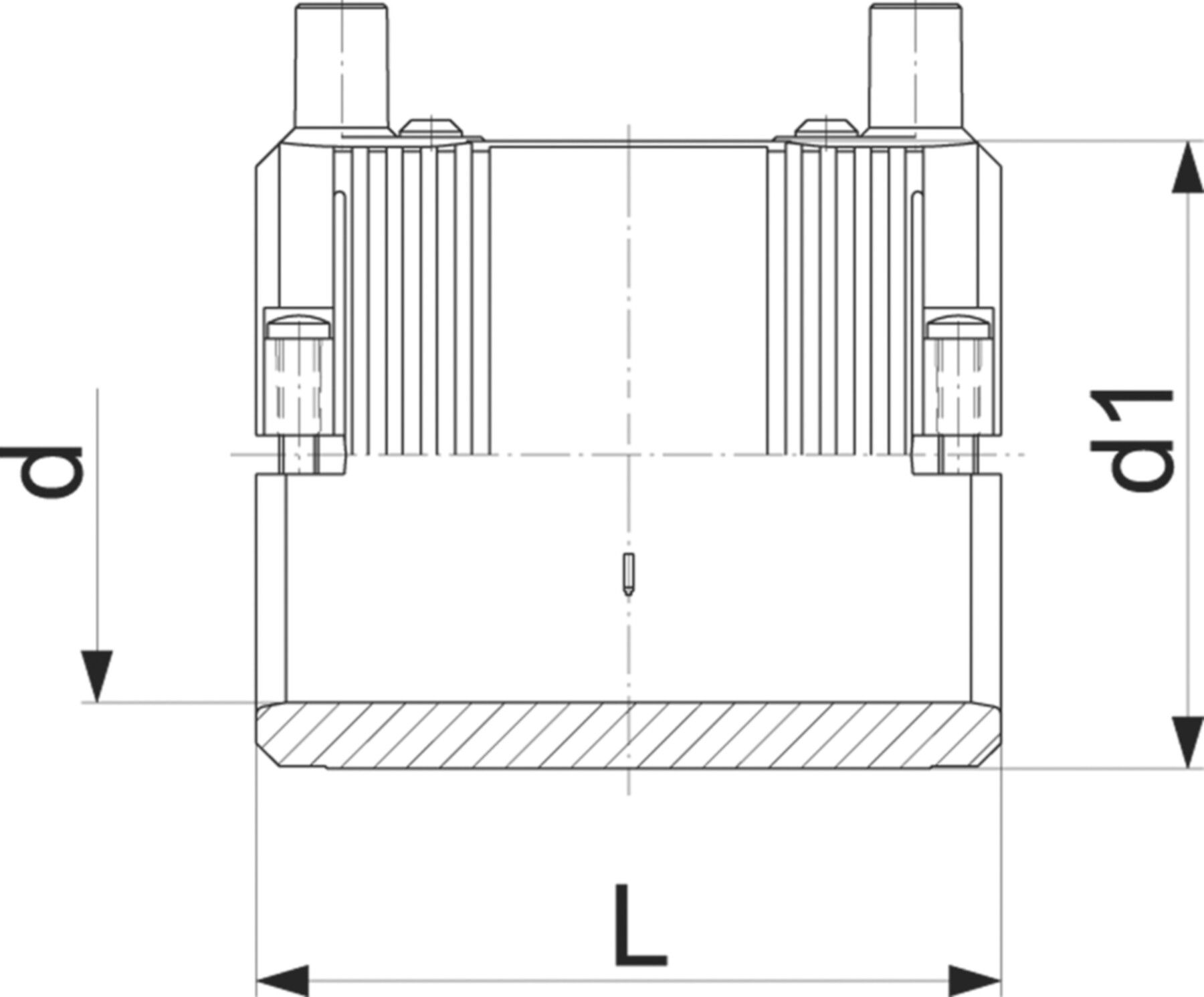 ELGEF Muffe PN 16 (Karton à 50 Stk.) d 40mm 753 911 609 - ELGEF Plus Elektroschweissfittinge