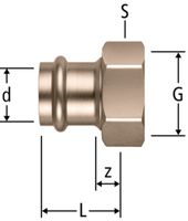 Anschlussverschraubungen NUSSBAUM Optipress-Gaz