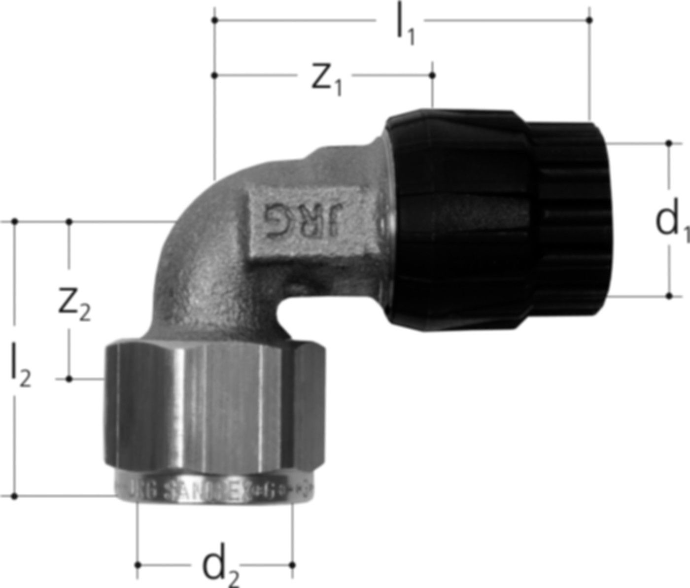 Übergangswinkel +GF+ JRG Sanipex MT