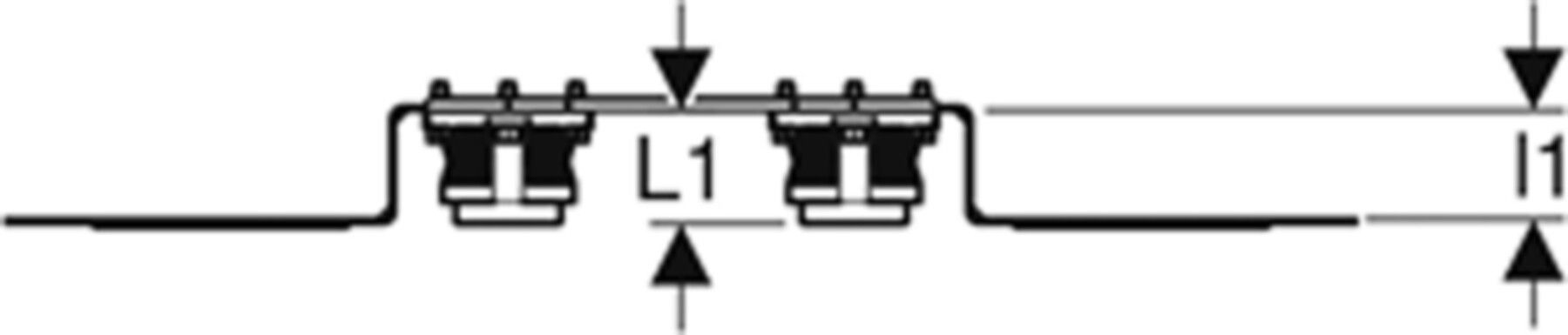 Dose 90° 1/2" 650.797.00.3 vormontiert 153mm, ohne Schnellkupplung - Geberit-Push Fit-Formstücke