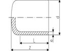 Abschlusskappe PE100 S5 PN 16 d 160mm 753 961 017 - PE100 Stutzenformstücke langschenklig