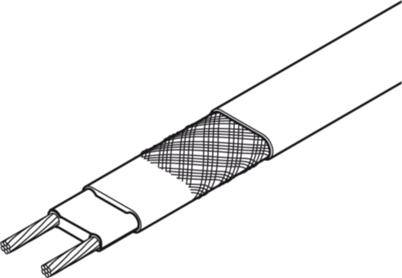 Dachrinnenband EisStop GM-2X selbstregelnd 36W/m bei 0°C 119.700.519 - Raychem Komponenten und Zubehör