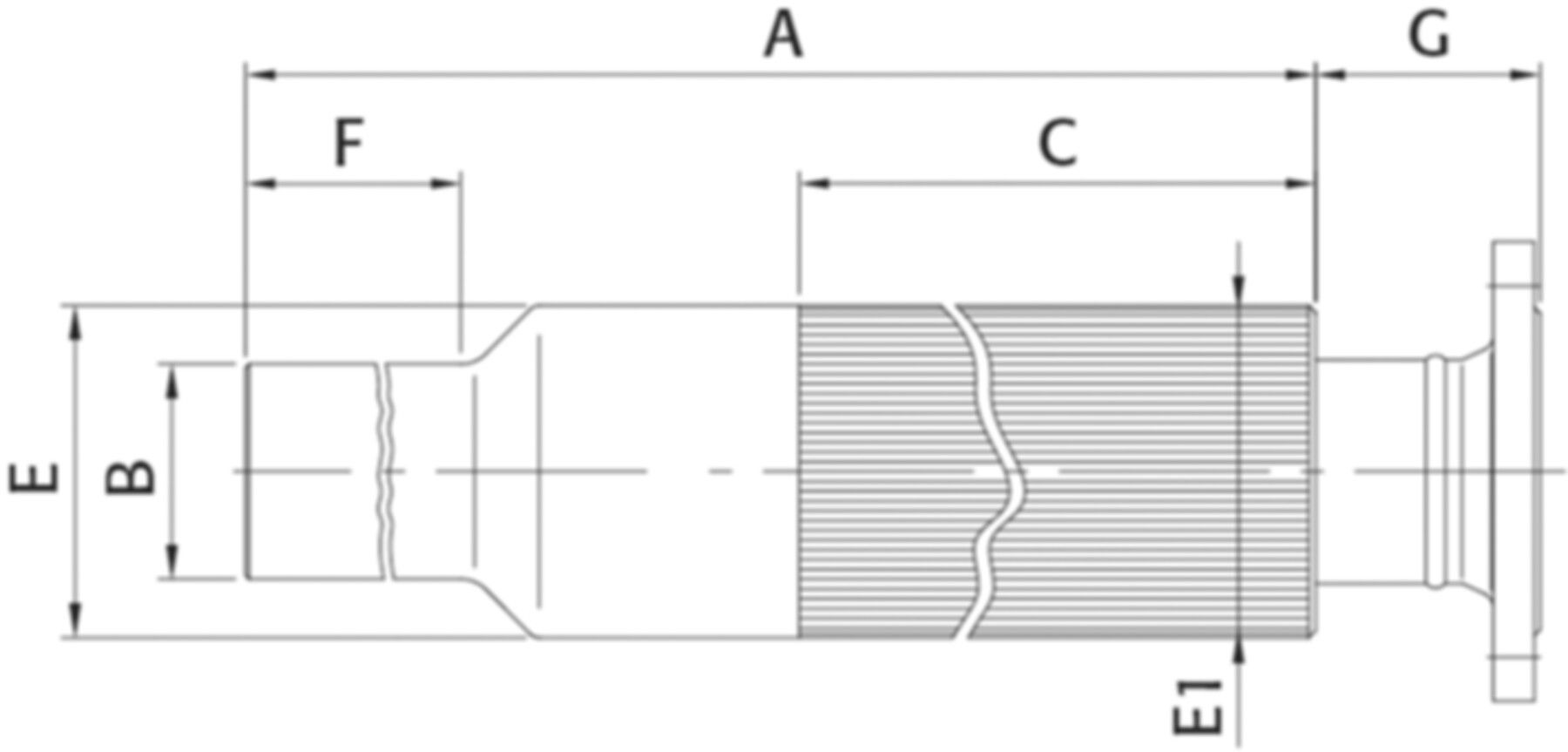 RMA Hauseinführung für Wasser PN 16 HEW Typ F V4A d 90mm / DN 80 - Wild Gebäudeeinführung