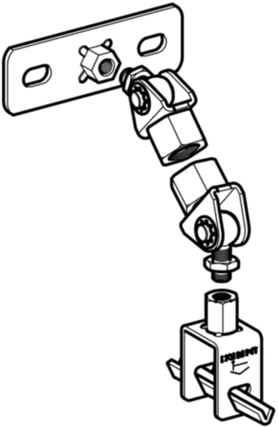 Pluvia Abstützungsset 90-200mm 358.061.00.1 - Geberit-Dachentwässerung