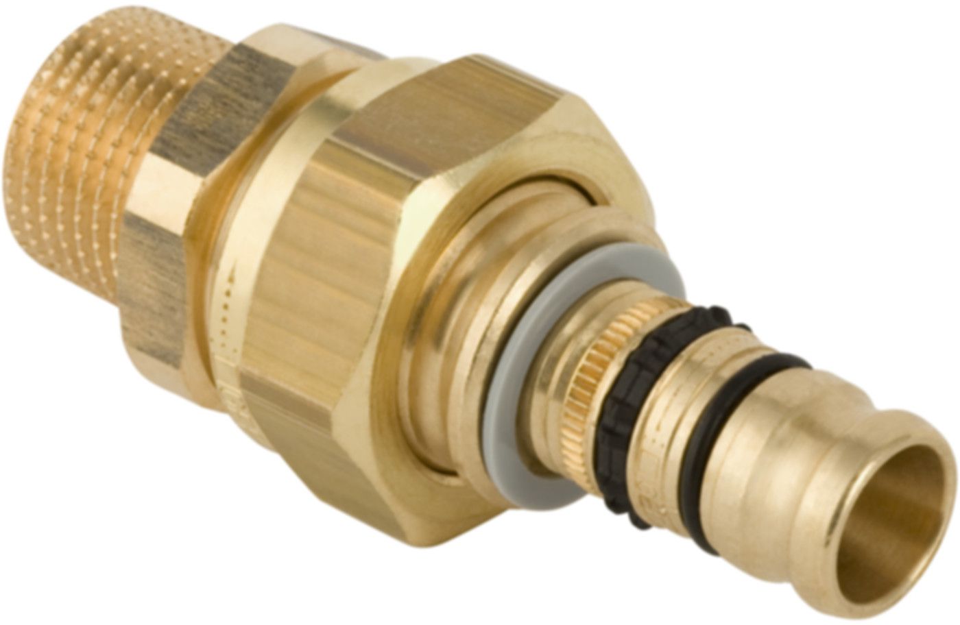 Übergang lösbar mit AG 50mm-11/2" mit Überwurfmutter Rotguss 606.590.00.5 - Geberit-Mepla-Formstücke