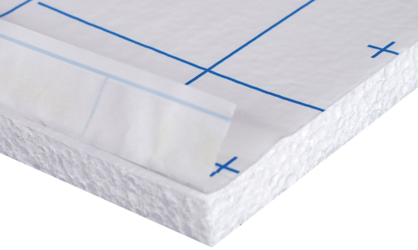 Trittschalldämmpl Roll EPS-T Kraft-PE Rolle à 6 m2 1000 mm 43/40 mm - Bodenisolationen