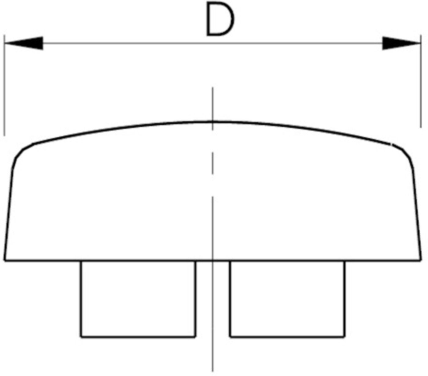 Kappe verchromt zu UP-Ventil 20-32 3419 760 853 786 - GF Instaflex-Klemmprogramm