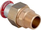 Übergang lösbar mit AG 22mm- 3/4" 25335 Überwurfmutter Messing - Mapress-Heizungs-Formstücke