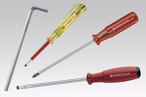 Schraubenzieher und Winkel-Stiftschlüssel einzeln