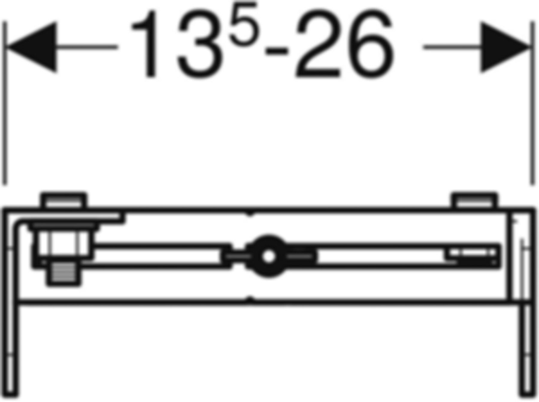 Rückwandbefestigung-Elem. 461.015.00.1 - Geberit-GIS