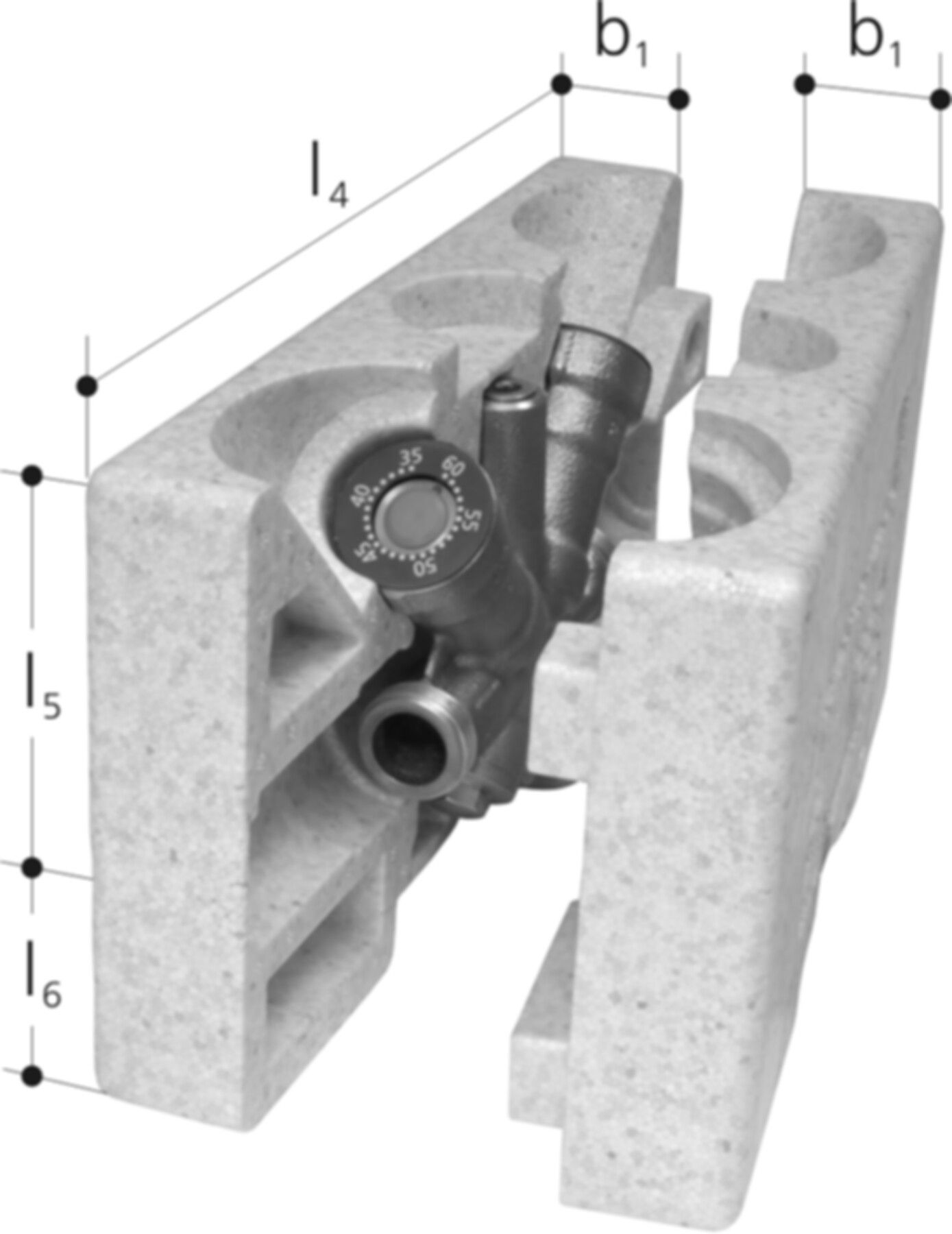 JRGUTHERM 2T Zirkulationsregler 6325.020 o/Verschr. inkl. Wärmedämmung DN20 3/4 - JRG Armaturen