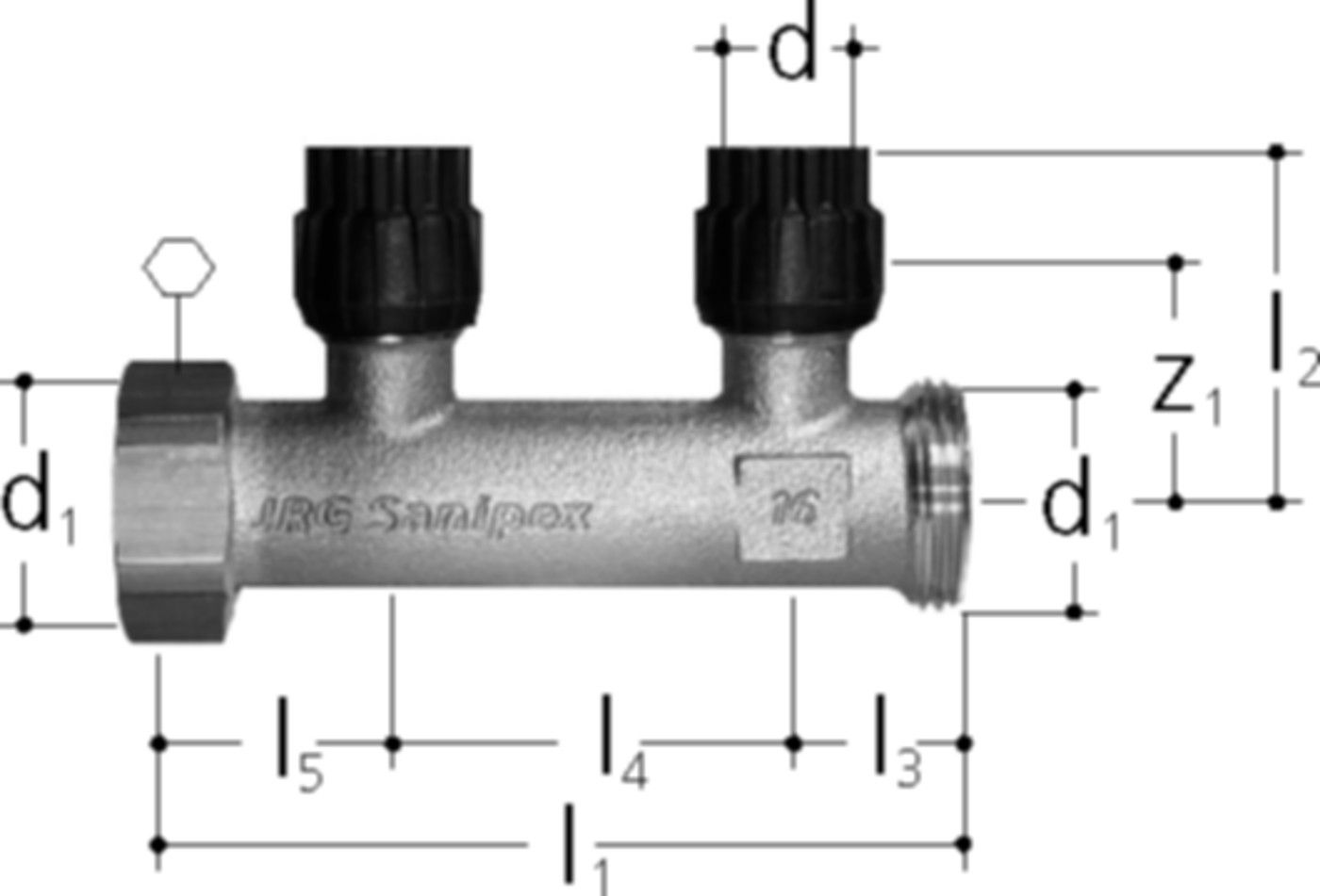Verteiler +GF+ JRG Sanipex MT