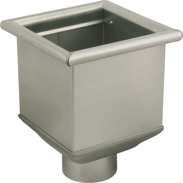 Rinnenkasten o/Stern 180/ 75 mm 156 Wulst 4-seitig "Piccolo" - Cr-Ni Spenglereihalbfabrikate