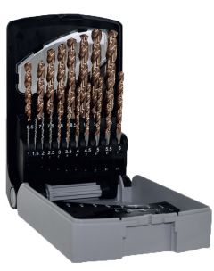 TIVOLY Spiralbohrer-Satz, HSS, Furius Beschichtung Ø 1.0-10.0x0.5mm, 19-tlg,  1145417 0015 - Bohren