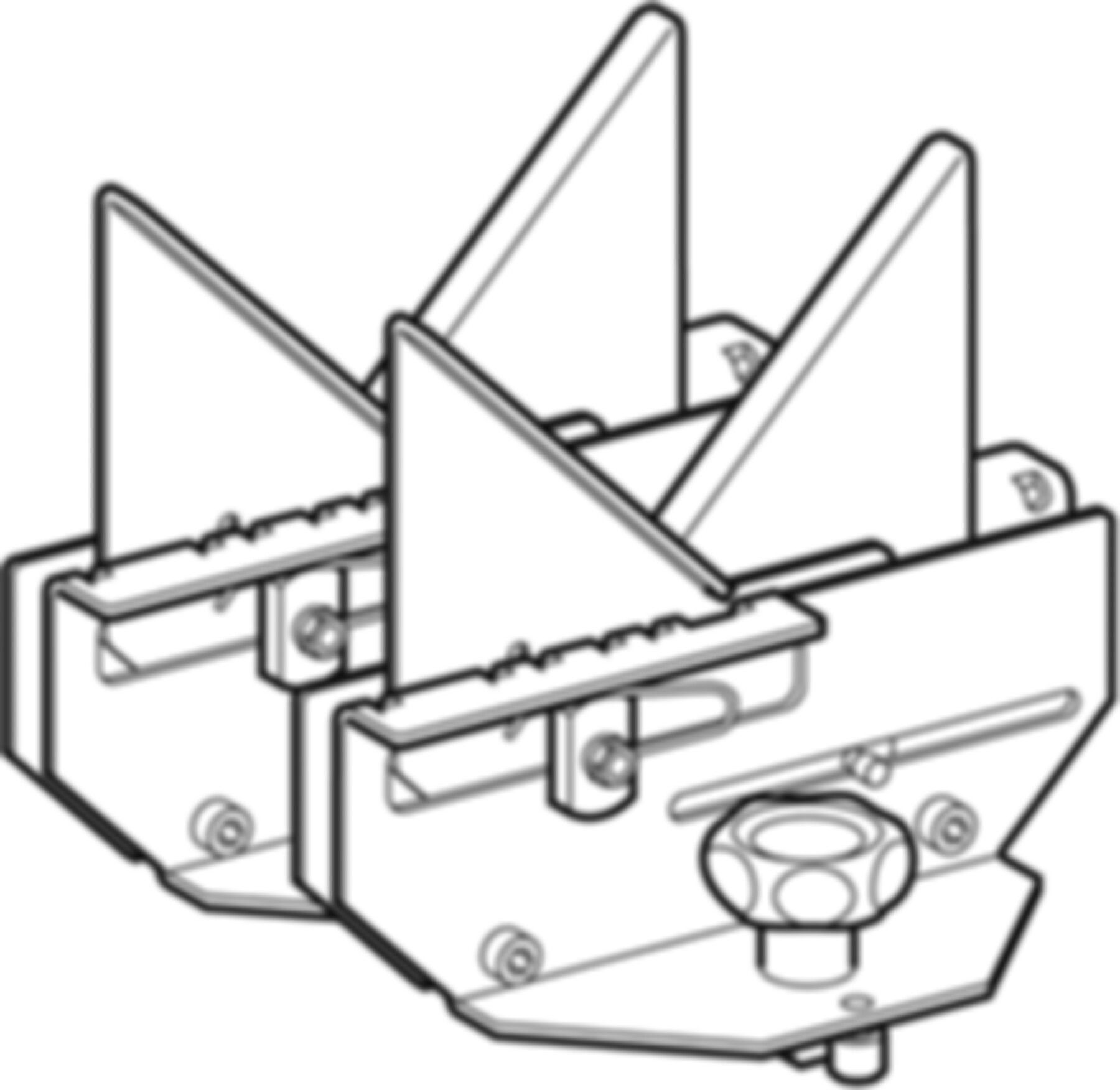 Abstützung 50-160mm 357.800.00.1 für Schweissmaschine Media und Universal - Geberit Werkzeuge und Zubehör